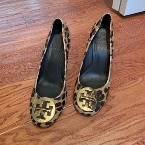 Tory Burch Leopard wedges
